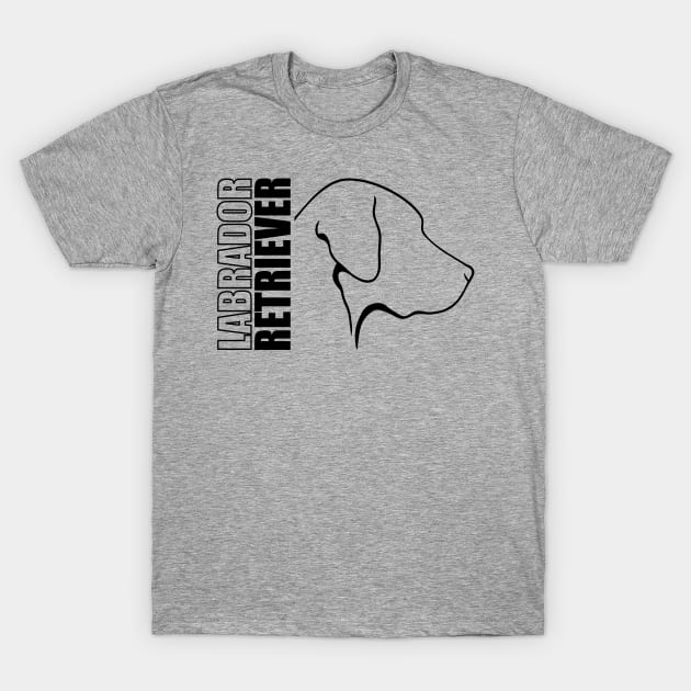 Proud Labrador Retriever profile dog lab mom T-Shirt by wilsigns